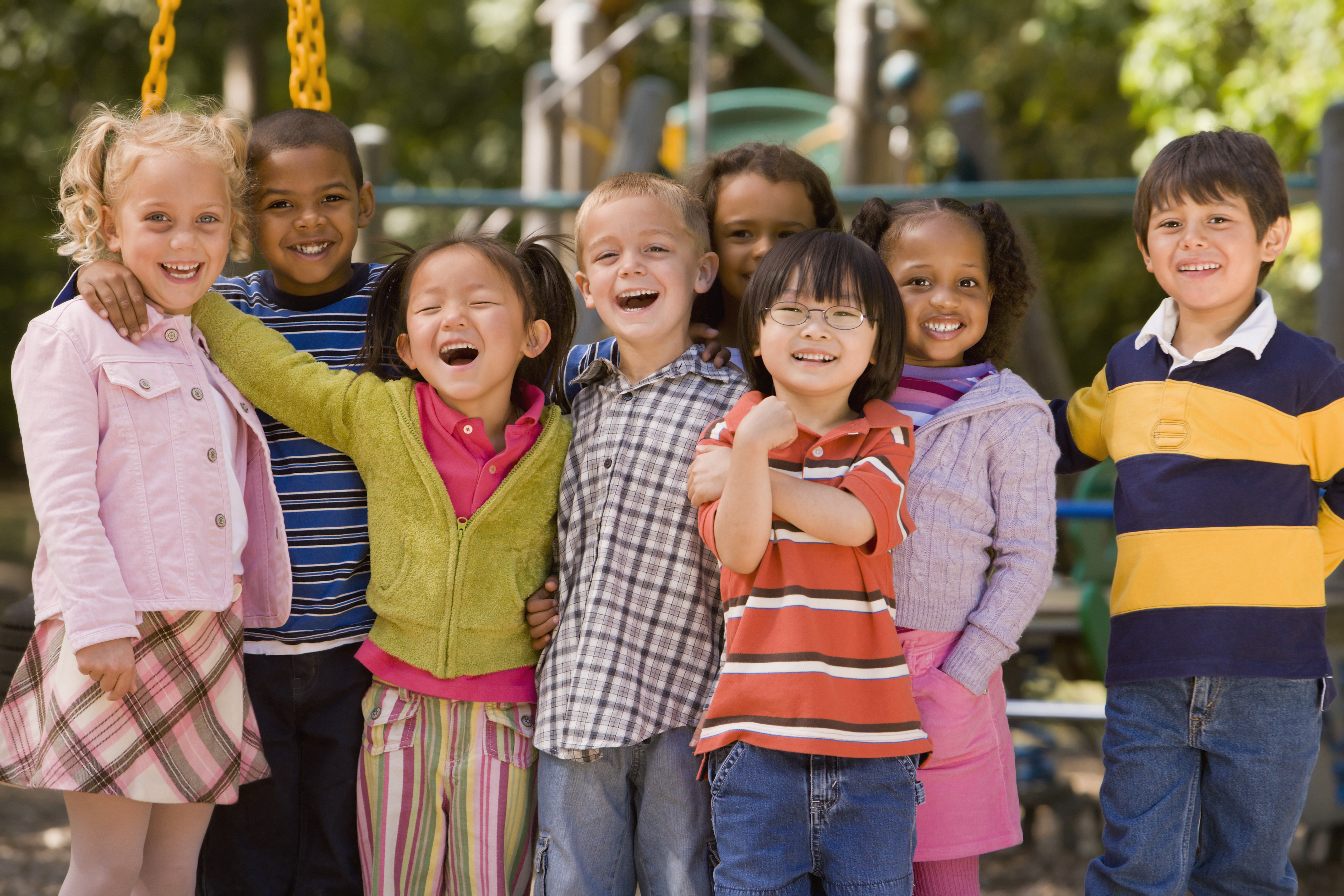 Image of diverse group of children
