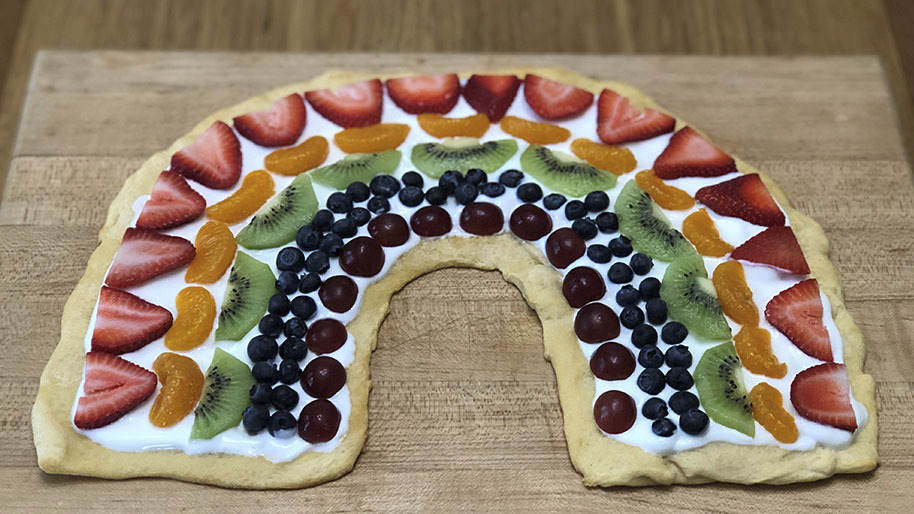 Camp Little Victors Rainbow Pizza