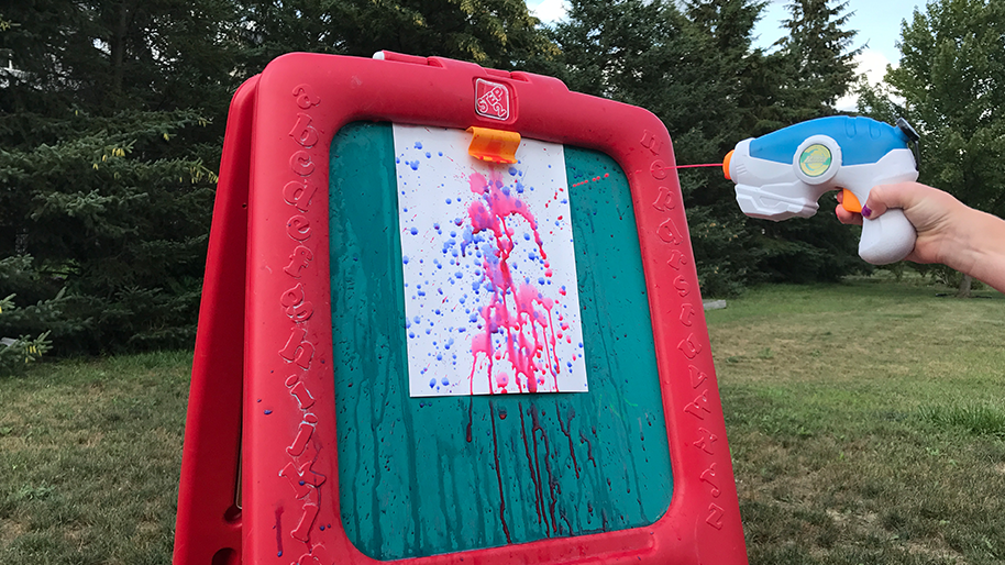Spray gun painting