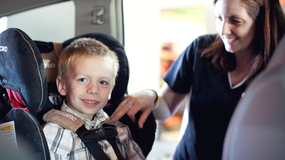 Child in car seat