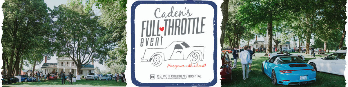 Two images from Caden Full Throttle Event at Cornman Farms