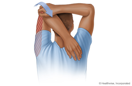 Triceps stretch Triceps stretch