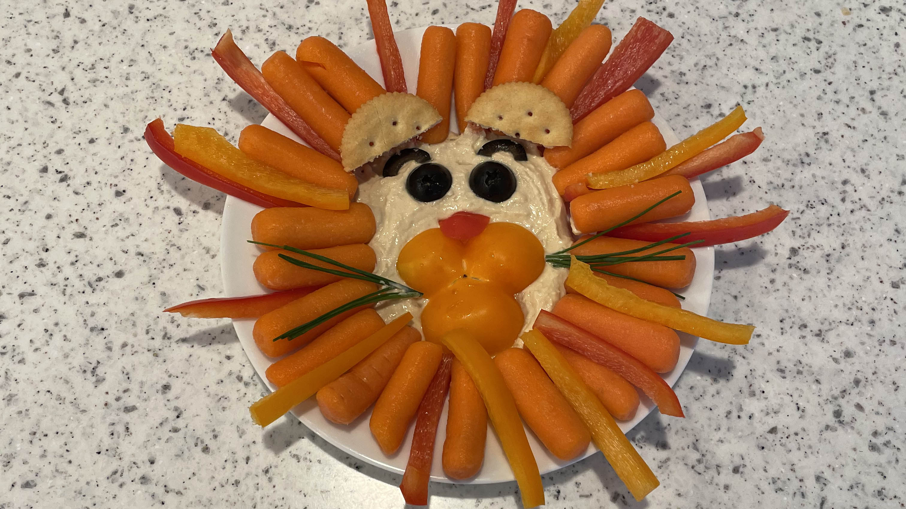 Lion snack face for camp little victors