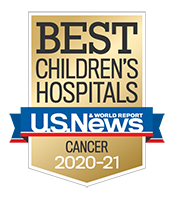 Pediatric Cancer U.S. News and World Report Badge 2020-2021