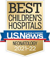 Neonatology U.S. News and World Report Badge 2021-2022
