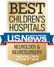 Pediatric Neurology and Neurosurgery U.S. News and World Report Badge 2021-2022