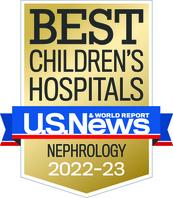 Pediatric Nephrology - 2022-23 US News and World Report Best Children's Hospital Badge