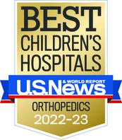 Pediatric Orthopedics - 2022-23 US News and World Report Best Children's Hospital Badge