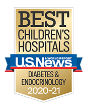 Diabetes and Endocrinology U.S. News and World Report Badge 2020-2021