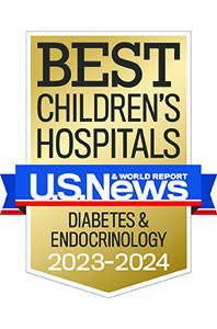 Pediatric Diabetes - 2023-24 US News and World Report Best Children's Hospital Badge