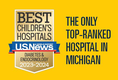 Mott Pediatric Diabetes & Endocrinology program was ranked 1st in Michigan and 22nd in the nation by USNWR