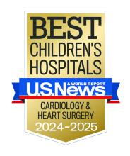 Best Children's Hospitals - US News & World Report badge